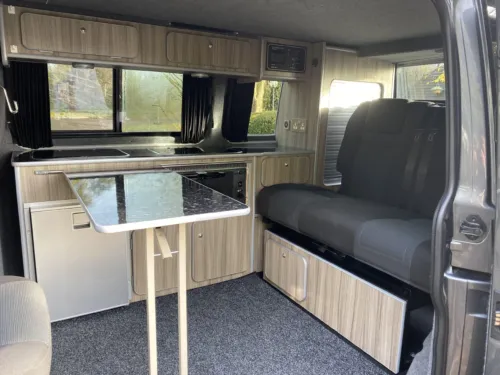 Photo 2 of 2016 66 Reg VW Transporter T6 Highline 102PS Campervan Conversion with RIB bed, Heater and Solar