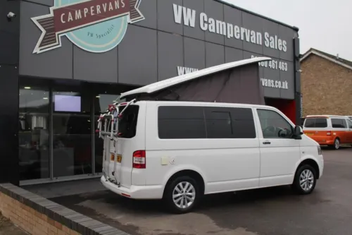 Photo 3 of 2013 13 Reg Volkswagen T5 Transporter Brand New Camper Van Motorhome Conversion with 2 Bike Rack