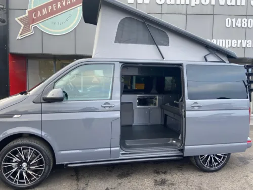 Photo 3 of 2021 71 Reg VW T6.1 110PS Highline, SWB, Tailgate, Pure Grey, Heater, Solar, Bodykit, Bike Rack