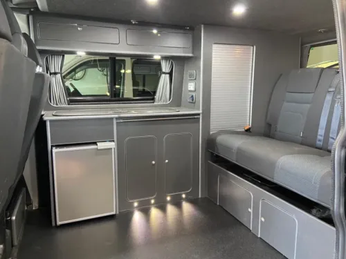 Photo 2 of 2017 17 Reg VW T6 Highline 150DSG in Black with Brand New Campervan Conversion