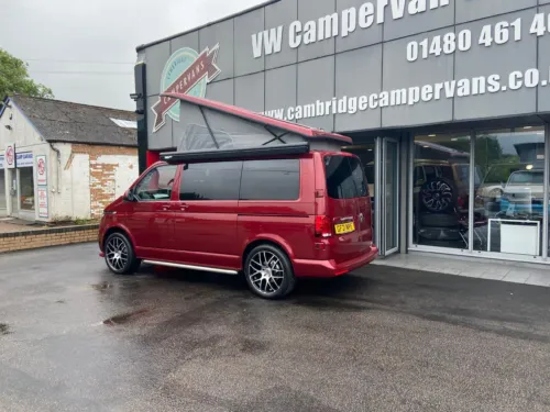 Photo 5 of T6.1 Highline 110ps in Fortana Red, Heater, Solar, Fiamma F45, Bodykit, 20″ Wheels, Bentley Stitch