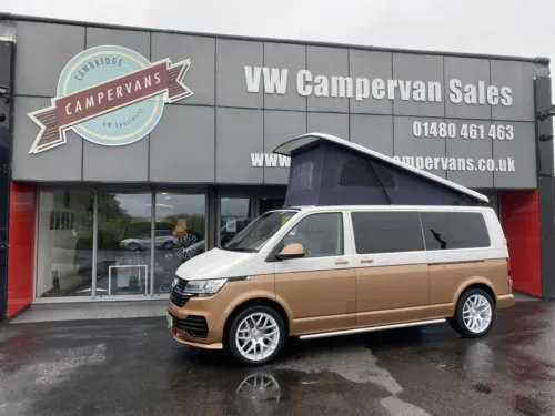 Photo 1 of 2021 21 REG T6.1 LWB 150DSG WITH BUSINESS PACK BRAND NEW TWO TONE CAMPERVAN WITH HEATER AND SOLAR