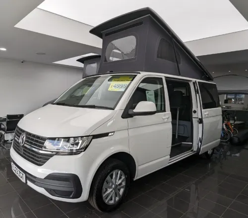 Photo of 2023 23 REG VW T6.1 WITH BUSINESS PACK 110PS LWB BARN DOORS – BRAND NEW CAMPERVAN CONVERSION