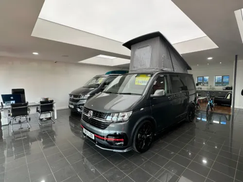 Photo of 2021 71 Reg VW T6.1 Highline, 110PS, Campervan Conversionwith 20″ Alloys, Heater & Solar Panel