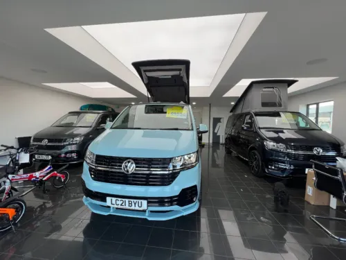 Photo 2 of 2021 21 Reg VW T6.1 110PS with Business Pack and Campervan Conversion & Reimo Rail