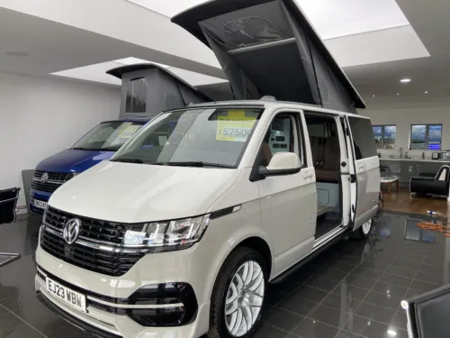 Photo 1 of BRAND NEW VW T6.1 110PS BUSINESS PACK LWB BARN DOORS IN CANDY WHITE & ASCOT GREY