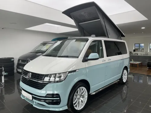 Photo of 2023 23 REG VW T6.1 HIGHLINE 110PS SWB TAILGATE – REAR CAMERA – BRAND NEW CAMPERVAN CONVERSION