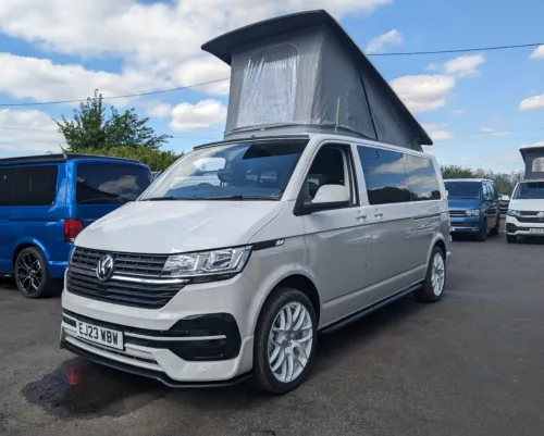 Photo 2 of BRAND NEW VW T6.1 110PS BUSINESS PACK LWB BARN DOORS IN CANDY WHITE & ASCOT GREY