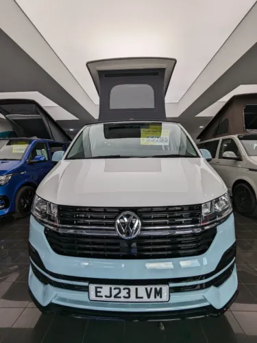 Photo 2 of BRAND NEW VW T6.1 STARTLINE with BUSINESS PACK LWB 110PS BARN DOORS in CANDY WHITE & STONE BLUE
