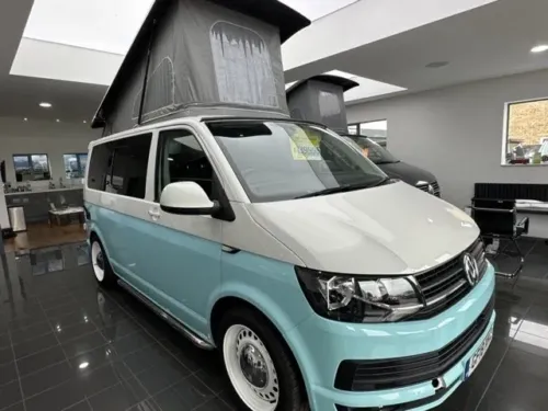 Photo 3 of 2018 18 REG VW T6 HIGHLINE 110PS SWB BARN DOORS – DIESEL HEATER SOLAR PANEL – PRE OWNED CAMPERVAN CONVERSION