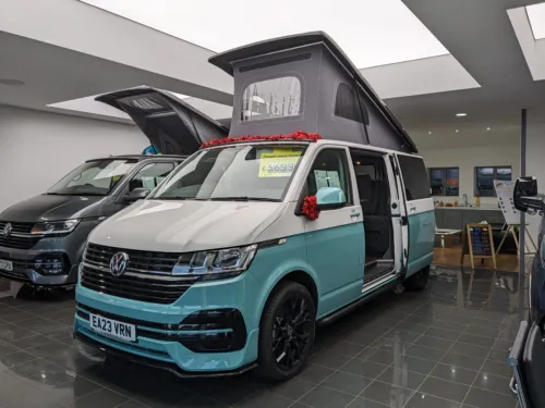 Photo 2 of 2023 23 REG VW T6.1 WITH BUSINESS PACK 110PS LWB BARN DOORS – BRAND NEW CAMPERVAN CONVERSION