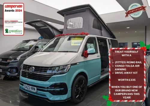 Photo 1 of 2023 23 REG VW T6.1 WITH BUSINESS PACK 110PS LWB BARN DOORS – BRAND NEW CAMPERVAN CONVERSION