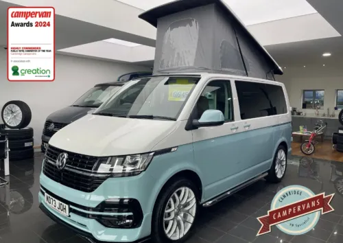 Photo of 2023 73 REG VW T6.1 HIGHLINE 150DSG SWB BARN DOORS – BRAND NEW CAMPERVAN CONVERSION