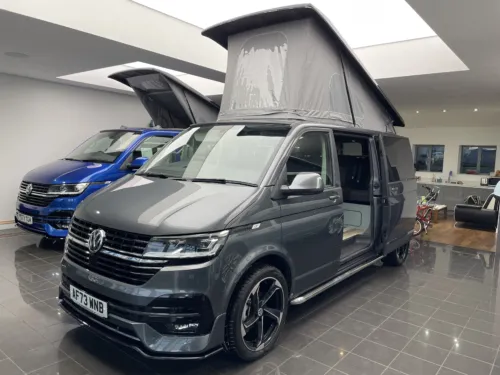Photo 1 of 2023 73 REG VW T6.1 HIGHLINE 150PS LWB BARN DOORS – LED LIGHTS – BRAND NEW CAMPERVAN CONVERSION