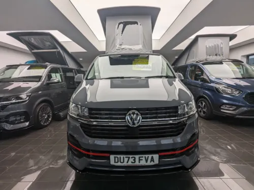 Photo 2 of 2023 73 REG T6.1 HIGHLINE 110PS, SWB, TAILGATE – REAR CAMERA, CARPETED CAB – CAMPERVAN CONVERSION