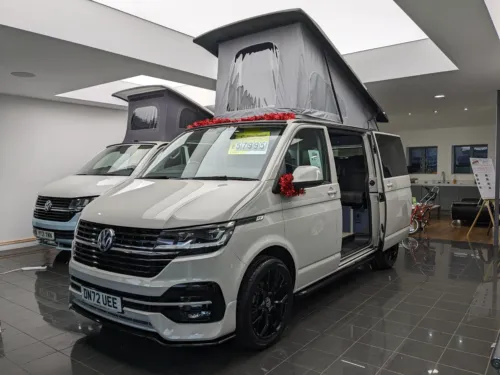 Photo of 2022 72 REG VW T6.1 HIGHLINE 110PS TAILGATE – LED LIGHTS, REAR CAMERA – CAMPERVAN CONVERSION