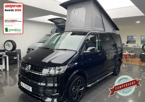 Photo of 2023 73 REG VW T6.1 150DSG HIGHLINE SWB TAILGATE – T30, REAR CAMERA – BRAND NEW CAMPERVAN CONVERSION