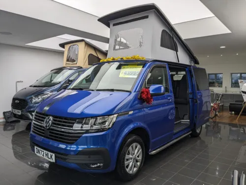 Photo 1 of 2022 72 REG VW T6.1 HIGHLINE 110PS SWB, TAILGATE – REAR CAMERA – CAMPERVAN CONVERSION