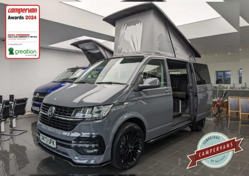 Photo of 2023 73 REG VW T6.1 HIGHLINE 110PS SWB TAILGATE – REAR CAMERA & HEATED SEATS – BRAND NEW CAMPERVAN CONVERSION