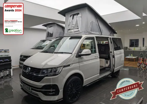 Photo of 2023 73 REG VW T6.1 HIGHLINE 150DSG TAILGATE – REAR CAMERA, HEATED SEATS – CAMPERVAN CONVERSION