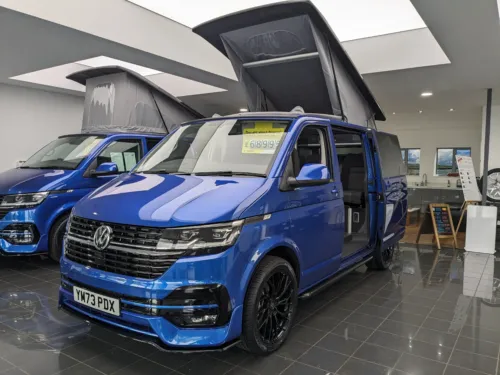 Photo 1 of 2023 73 REG VW T6.1 204DSG HIGHLINE SWB TAILGATE – T32, LED LIGHTS – BRAND NEW CAMPERVAN CONVERSION