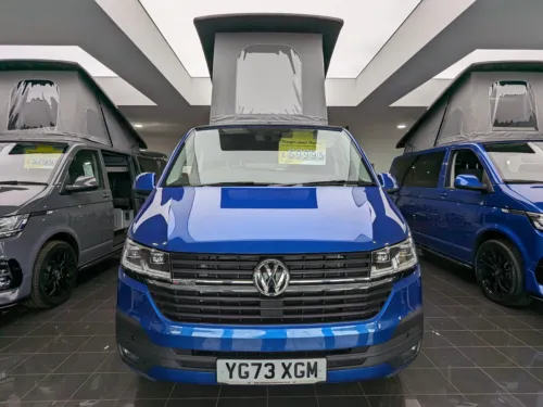 Photo 2 of 2023 73 REG VW T6.1 HIGHLINE 204DSG, SWB, 4 MOTION, T32, TAILGATE – LED LIGHTS, REAR CAMERA, DETACHABLE TOWBAR, CARPETED CAB – BRAND NEW CAMPERVAN CONVERSION
