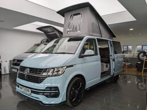 Photo 1 of 2024 73 REG VW T6.1 110PS BUSINESS PACK SWB TAILGATE – REAR CAMERA, HEATED SEATS – BRAND NEW CAMPERVAN CONVERSION