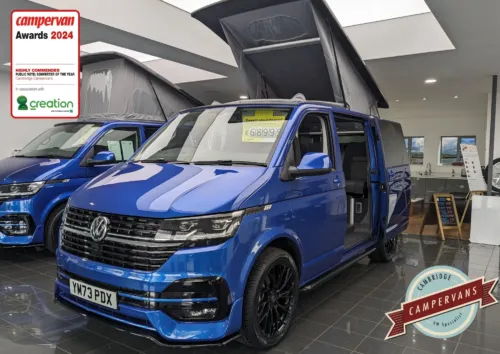 Photo of 2023 73 REG VW T6.1 204DSG HIGHLINE SWB TAILGATE – T32, LED LIGHTS – BRAND NEW CAMPERVAN CONVERSION