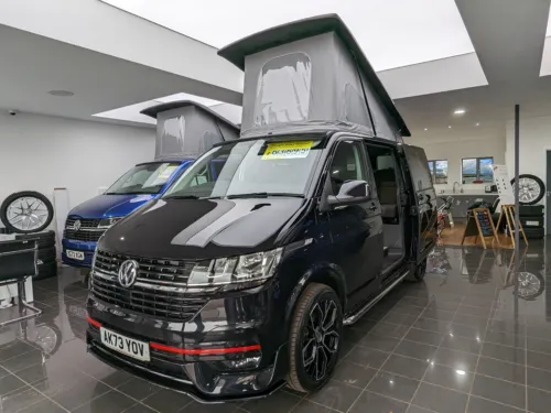 Photo 1 of 2023 73 REG VW T6.1 HIGHLINE 150DSG, SWB, T30, BARN DOORS – BRAND NEW CAMPERVAN CONVERSION