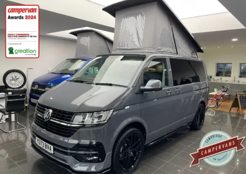 Photo of 2024 73 REG VW T6.1 HIGHLINE 204DSG SWB BARN DOORS – T30, REAR CAMERA – BRAND NEW CAMPERVAN CONVERSION