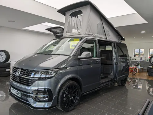Photo 1 of 2024 73 REG VW T6.1 HIGHLINE 150PS LWB TAILGATE – T30, LED LIGHTS, REAR CAMERA, HEATED SEATS – BRAND NEW CAMPERVAN CONVERSION