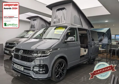 Photo of 2024 24 REG VW T6.1 150DSG HIGHLINE SWB TAILGATE – REAR CAMERA, HEATED SEATS, LED LIGHTS – BRAND NEW CAMPERVAN CONVERSION