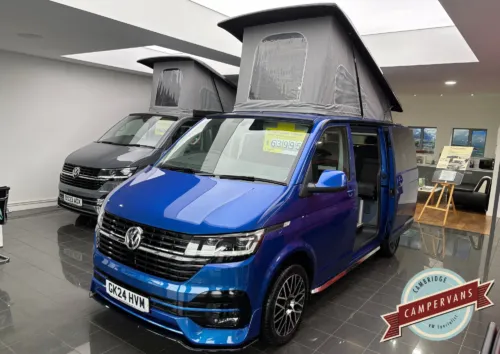 Photo of 2024 24 REG VW T6.1 HIGHLINE 150DSG SWB TAILGATE – LED LIGHTS, NAV MEDIA – CAMPERVAN CONVERSION – FIXED RIB BED