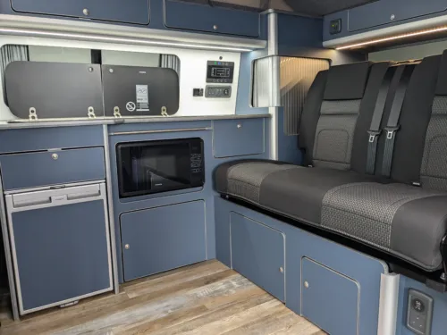 Photo 3 of 2024 24 REG VW T6.1 HIGHLINE 150DSG SWB TAILGATE – LED LIGHTS, NAV MEDIA – CAMPERVAN CONVERSION – FIXED RIB BED