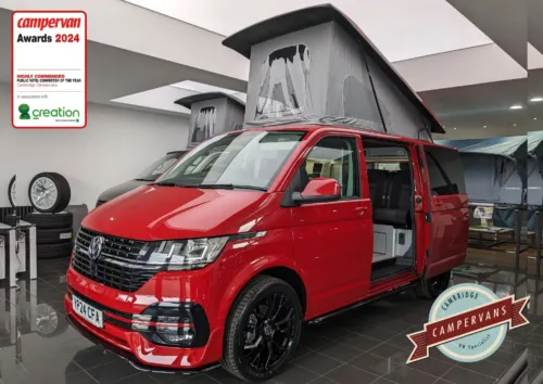 Photo of 2024 24 REG VW T6.1 HIGHLINE 110PS SWB TAILGATE – CARPETED CAB, REAR CAMERA, HEATED SEATS – BRAND NEW CAMPERVAN CONVERSION