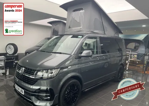 Photo of 2024 24 REG VW T6.1 150PS HIGHLINE SWB TAILGATE – REAR CAMERA, HEATED SEATS – BRAND NEW CAMPERVAN CONVERSION
