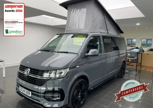 Photo of 2024 24 REG VW T6.1 150DSG HIGHLINE LWB TAILGATE – REAR CAMERA, HEATED SEATS – BRAND NEW CAMPERVAN CONVERSION