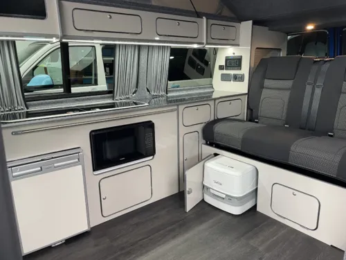 Photo 4 of 2024 24 REG VW T6.1 150PS HIGHLINE LWB BARN DOORS – T30, REAR CAMERA – BRAND NEW CAMPERVAN CONVERSION