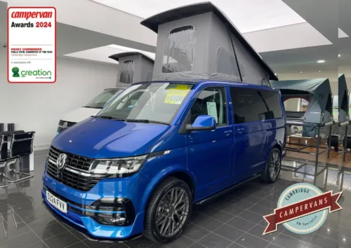 Photo of 2024 24 REG VW T6.1 110PS HIGHLINE SWB TAILGATE – REAR CAMERA, HEATED SEATS, LED LIGHTS – BRAND NEW CAMPERVAN CONVERSION