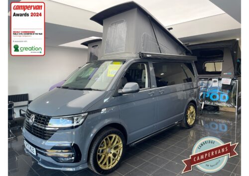 Photo of 2021 71 REG VW T6.1 HIGHLINE 110PS SWB TAILGATE – LED LIGHTS, REAR CAMERA, HEATED SEATS, CARPETED CAB – CAMPERVAN CONVERSION