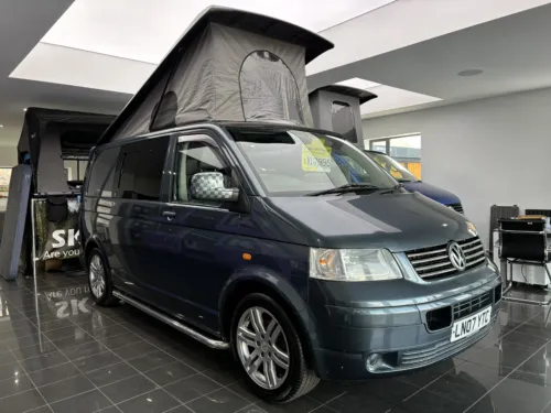 Photo 3 of 2007 07 REG VW T5 2.5L 130BHP SWB BARN DOORS – T32, AIR CONDITIONING – CAMPERVAN CONVERSION