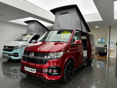 Photo 1 of 2023 23 REG VW T6.1 150DSG HIGHLINE, SWB, TAILGATE – REAR CAMERA, HEATED SEATS – CAMPERVAN CONVERSION