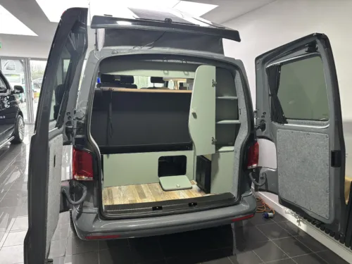 Photo 4 of 2024 74 REG VW T6.1 BUSINESS PACK 110PS SWB BARN DOORS – HEATED SEATS, REAR CAMERA, FRONT & REAR SENSORS – BRAND NEW CAMPERVAN CONVERSION – FIXED RIB BED