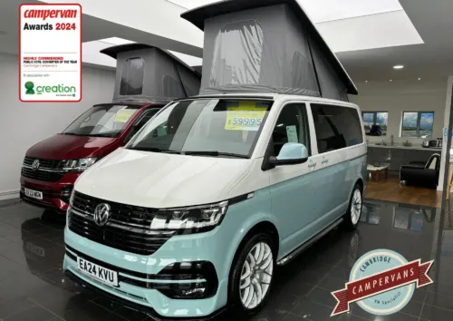 Photo of 2024 24 REG VW T6.1 110PS HIGHLINE, SWB, TAILGATE – LED LIGHTS, REAR CAMERA, HEATED SEATS – BRAND NEW CAMPERVAN CONVERSION