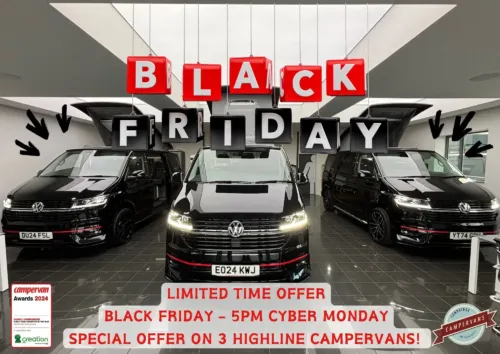 Photo of BLACK FRIDAY SPECIAL: 2024 BRAND NEW VW T6.1 HIGHLINE SWB – DEEP BLACK – REAR CAMERA, HEATED SEATS, LED LIGHTS