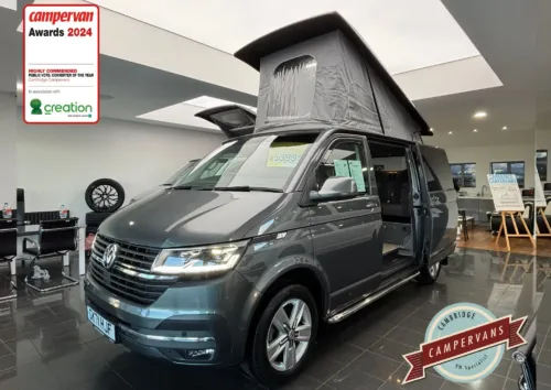 Photo of 2021 71 REG VW T6.1 150DSG HIGHLINE SWB TAILGATE – LED LIGHTS, HEATED SEATS, REAR CAMERA, CARPETED CAB, MUDFLAPS – CAMPERVAN CONVERSION