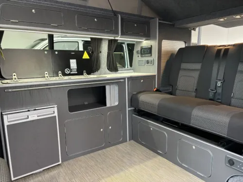 Photo 2 of 2021 71 REG VW T6.1 150DSG HIGHLINE SWB TAILGATE – LED LIGHTS, HEATED SEATS, REAR CAMERA, CARPETED CAB, MUDFLAPS – CAMPERVAN CONVERSION