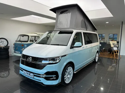 Photo 1 of 2024 74 REG VW T6.1 150DSG HIGHLINE LWB TAILGATE (GLAZED) – REAR CAMERA, HEATED SEATS, LED LIGHTS – BRAND NEW CAMPERVAN CONVERSION