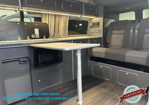 Photo 2 of 2024 74 REG VW T6.1 HIGHLINE 150PS LWB TAILGATE – REAR CAMERA, LED LIGHTS – BRAND NEW CAMPERVAN CONVERSION