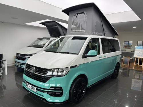 Photo 1 of 2024 74 REG VW T6.1 110PS SWB TAILGATE – TWO TONE – BRAND NEW CAMPERVAN CONVERSION